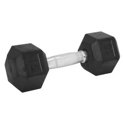 Weider 15-lb. Rubber Hex Dumbbell