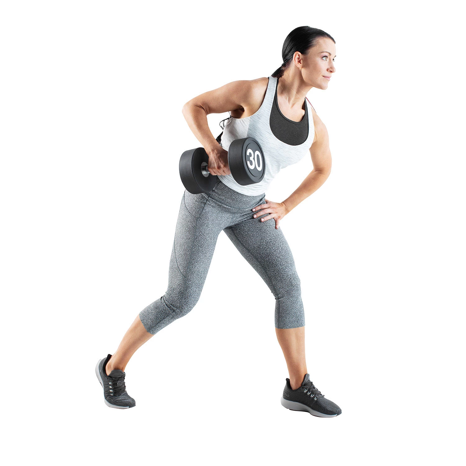 Weider 30-lb. Round Head Rubber Dipped Dumbbell 5 Weider 30-lb. Round Head Rubber Dipped Dumbbell - Image 3