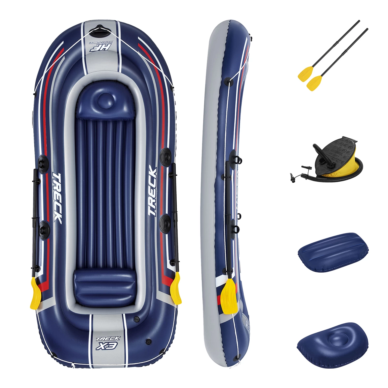 Hydro-Force Treck X3 Inflatable Raft Set 3 Hydro-Force Treck X3 Inflatable Raft Set