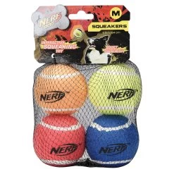 Nerf Squeak Tennis Balls - 4-Pack