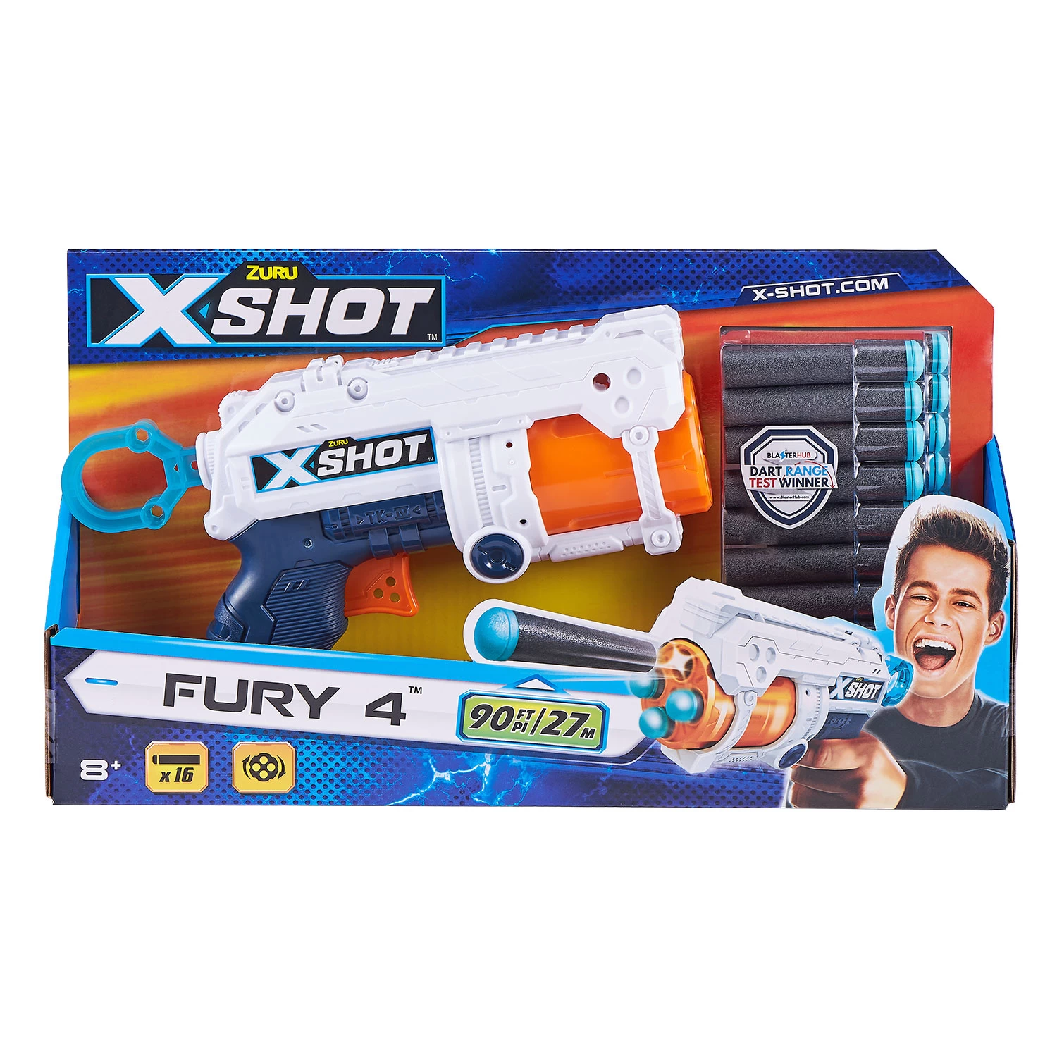 ZURU X-SHOT Excel Fury 4 Foam Dart Blaster 3 ZURU X-SHOT Excel Fury 4 Foam Dart Blaster